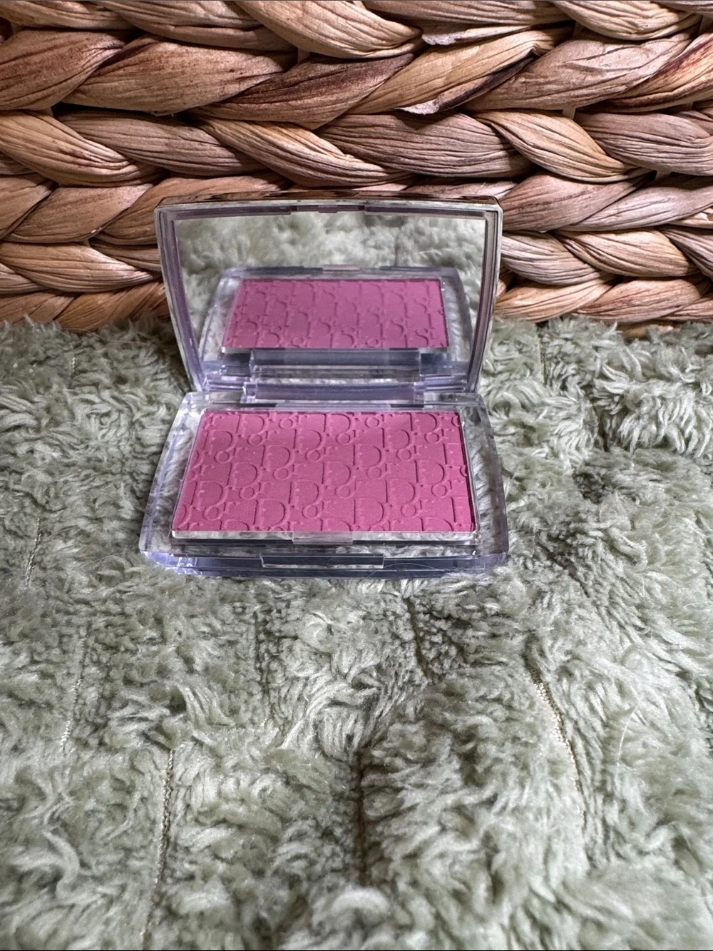 Dior Pink Logo Compact Blush Case